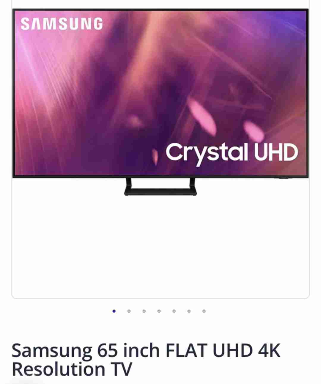 TV 65 inch crystal AU9000 UHD