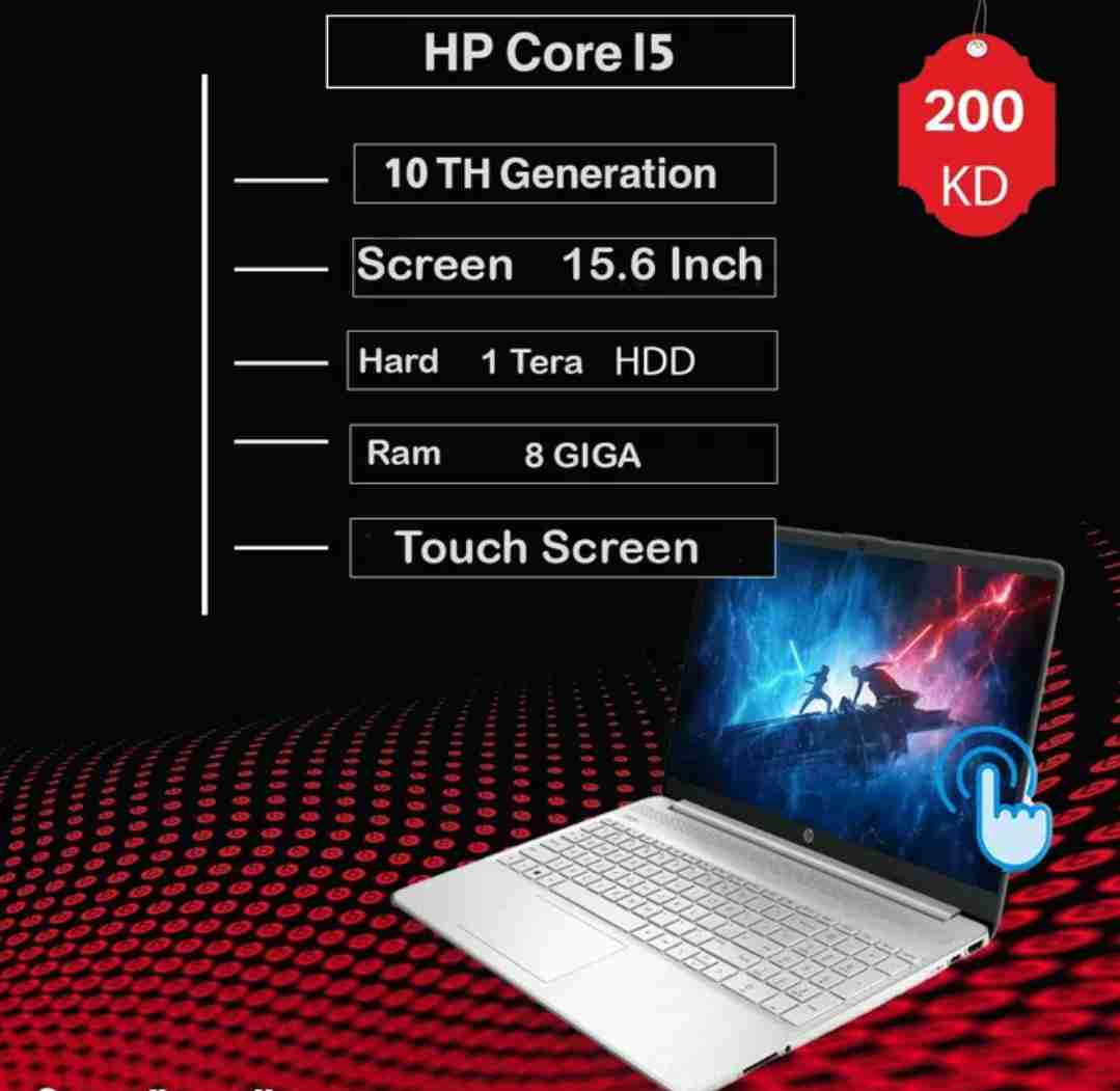 لاب توب hp core i5 تاتش اسكرين