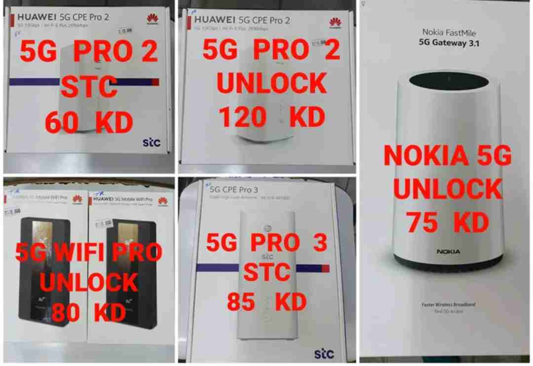 5G Routers Available New Box packed