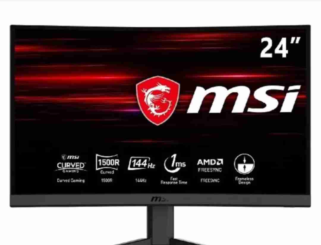 MSI OPTIX G24C4-24 Inch FHD 144Hz Non-Glare Curved Gaming Monitor (Full HD Frameless Design)