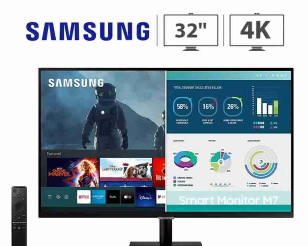 109 دك للبيع شاشة سامسونج جديد بالكرتون SAMSUNG M7/4K/32 INCH