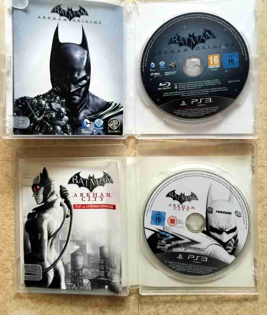 PS3 games pack of 2 - Batman Arkham Origins and Arkham City for sale