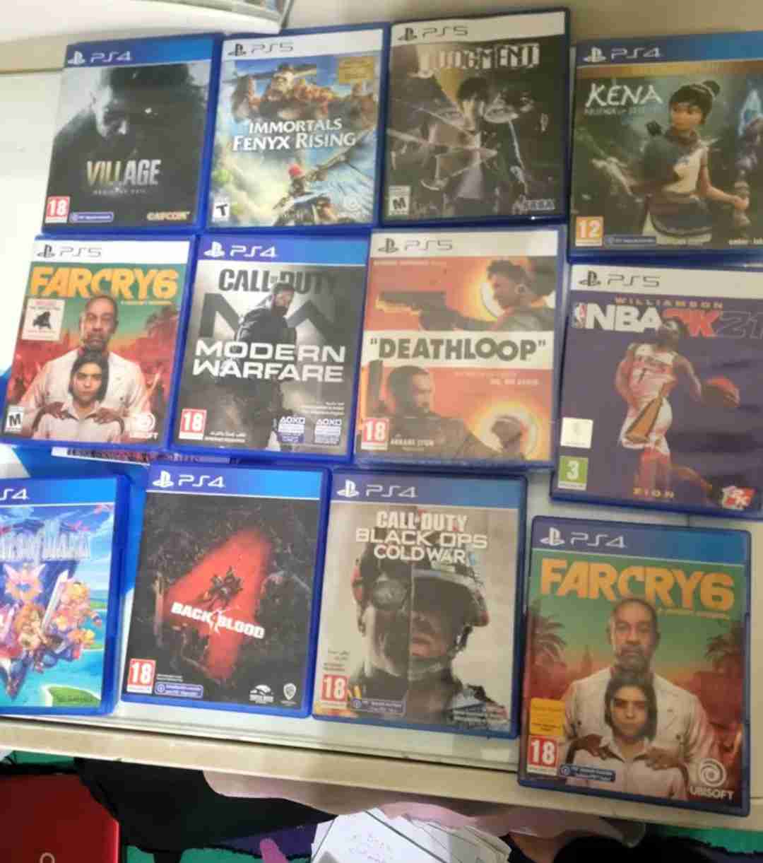 ps5 games بحاله الجديد