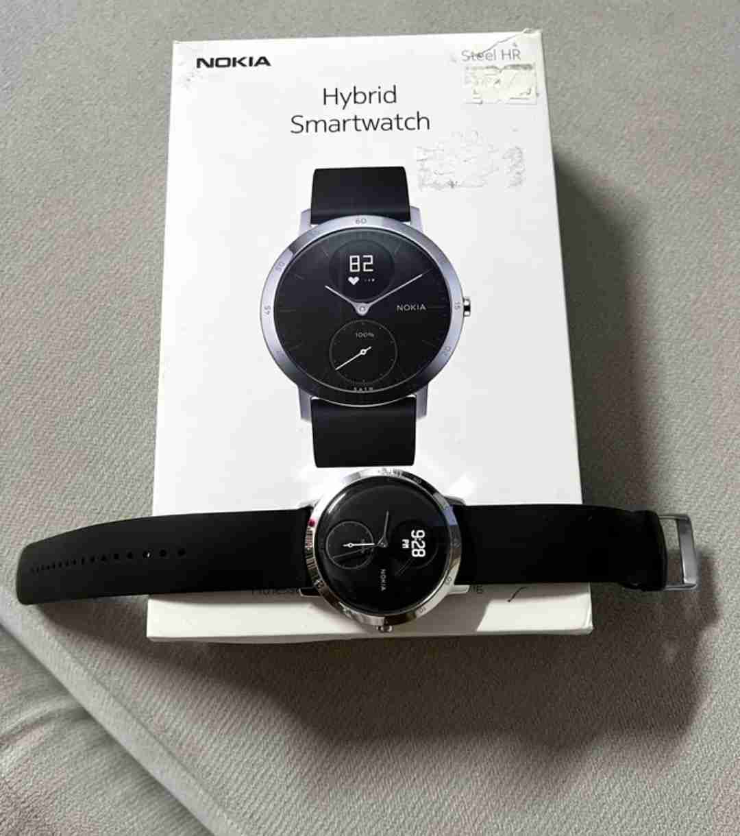 NOKIA :- Hybrid Smartwatch Steel HR (40mm) All Most New