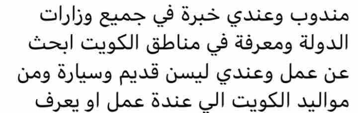 يطلب وظيفة مندوب شوؤن وجوازات