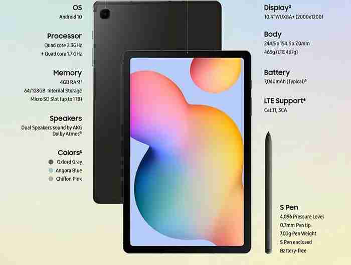 TAB S6 LITE 64GB