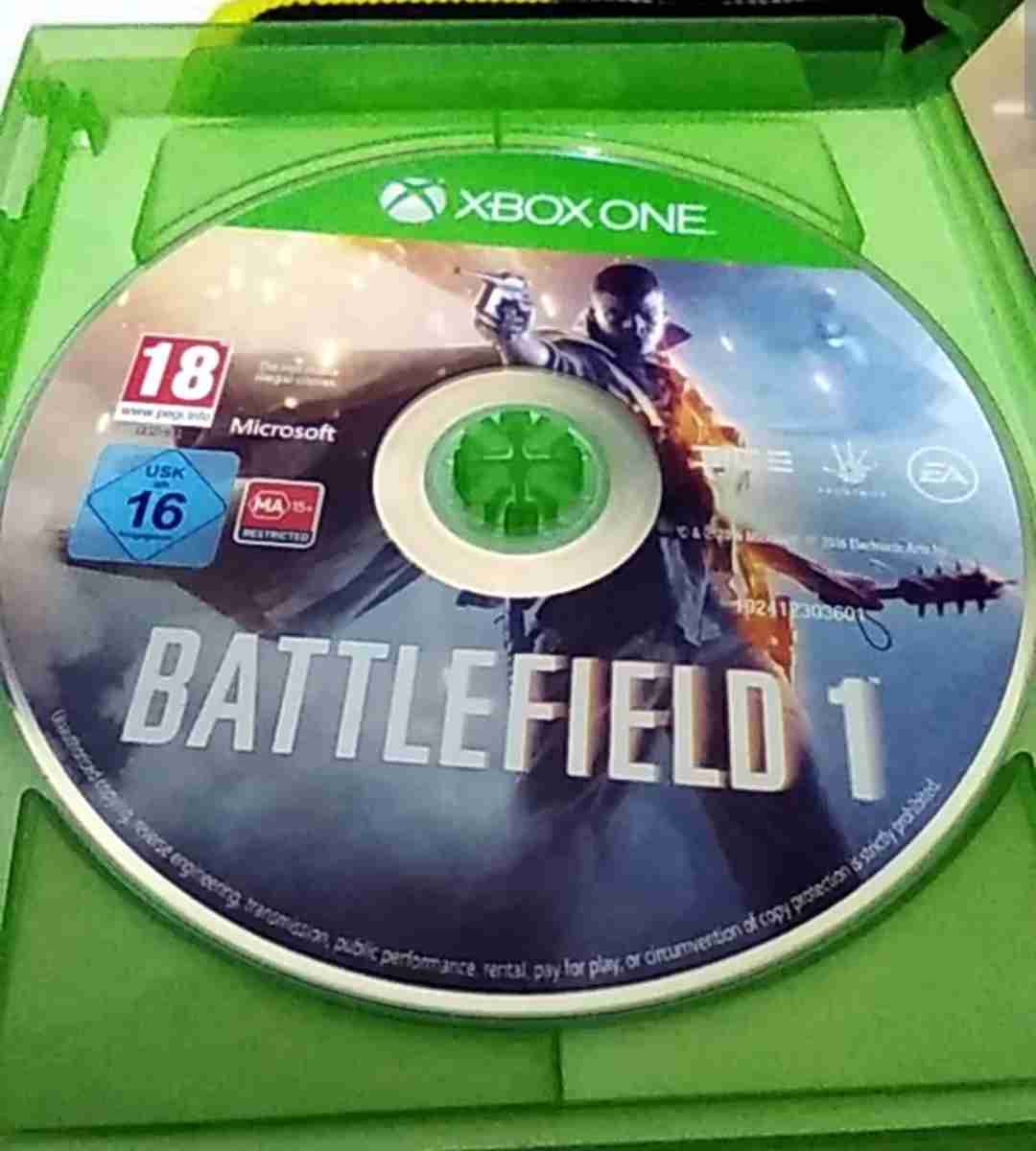 Battle field 1 xbox one CD