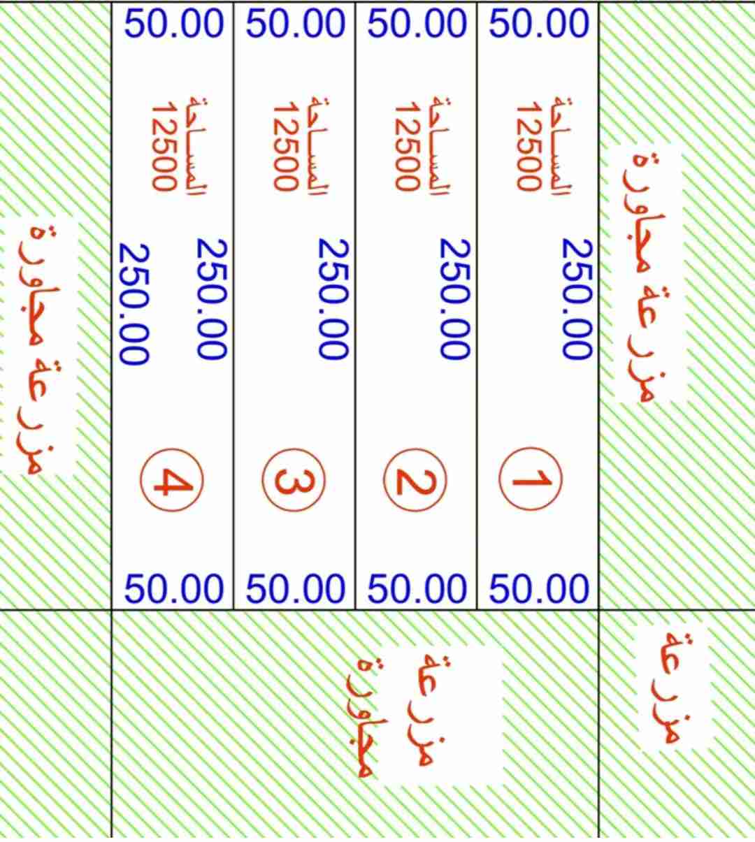 للبيع مزارع بالوفرة طريق 500 جنوب مزرعة الامير