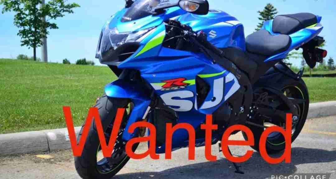 Wanted Suzuki gsxr 1000 model 2015