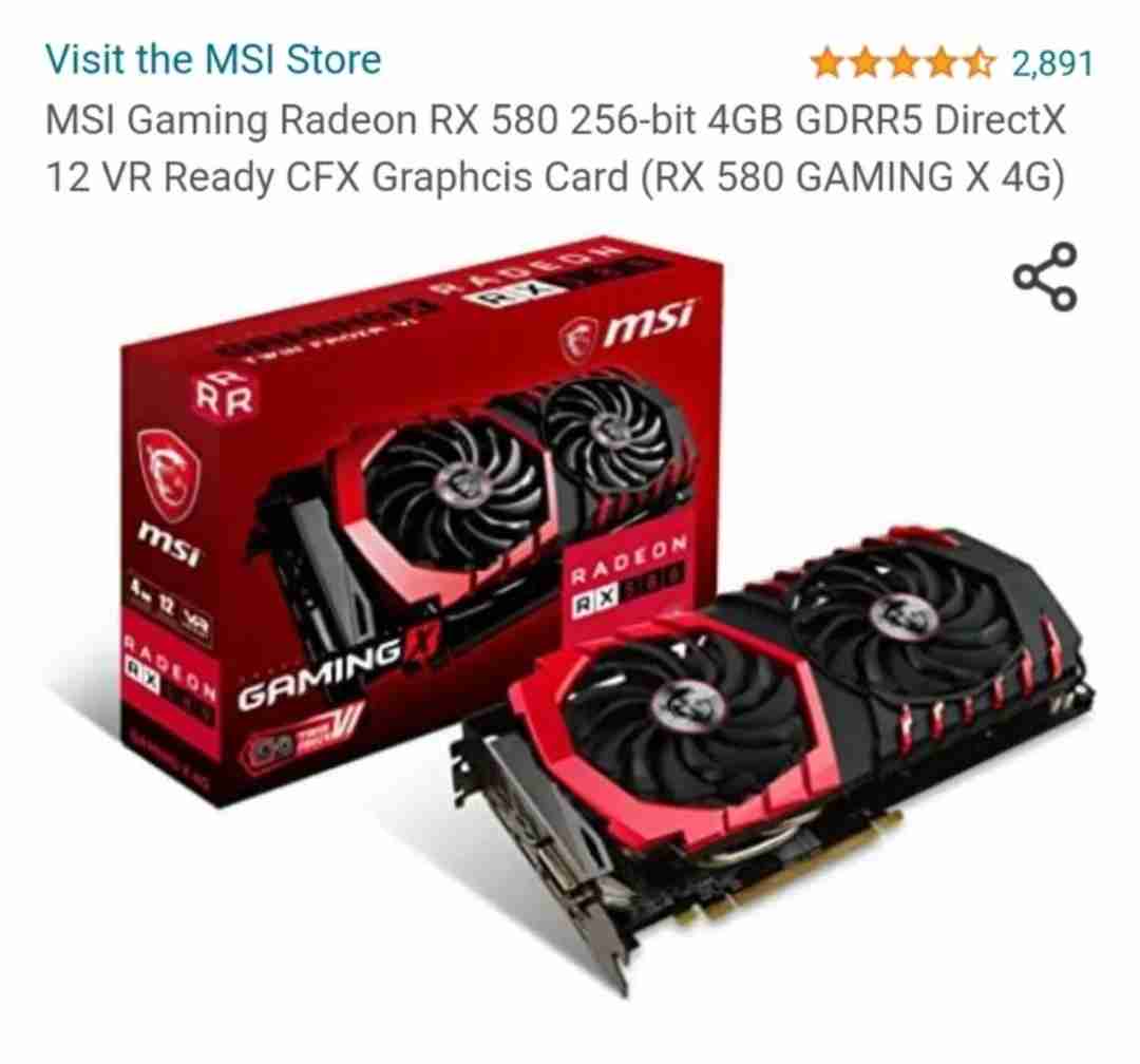 rx 580 gaming x 4gb