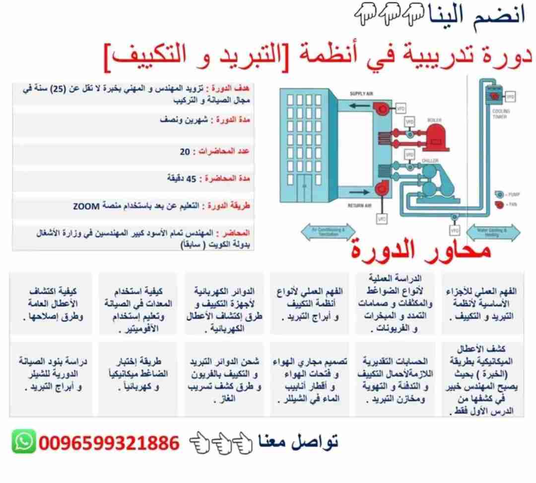 دوره تبريد وتكييف بمفهوم عملي