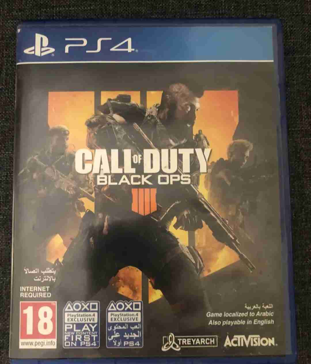 للبدل لعبة call of duty black ops بحالة الجديدة