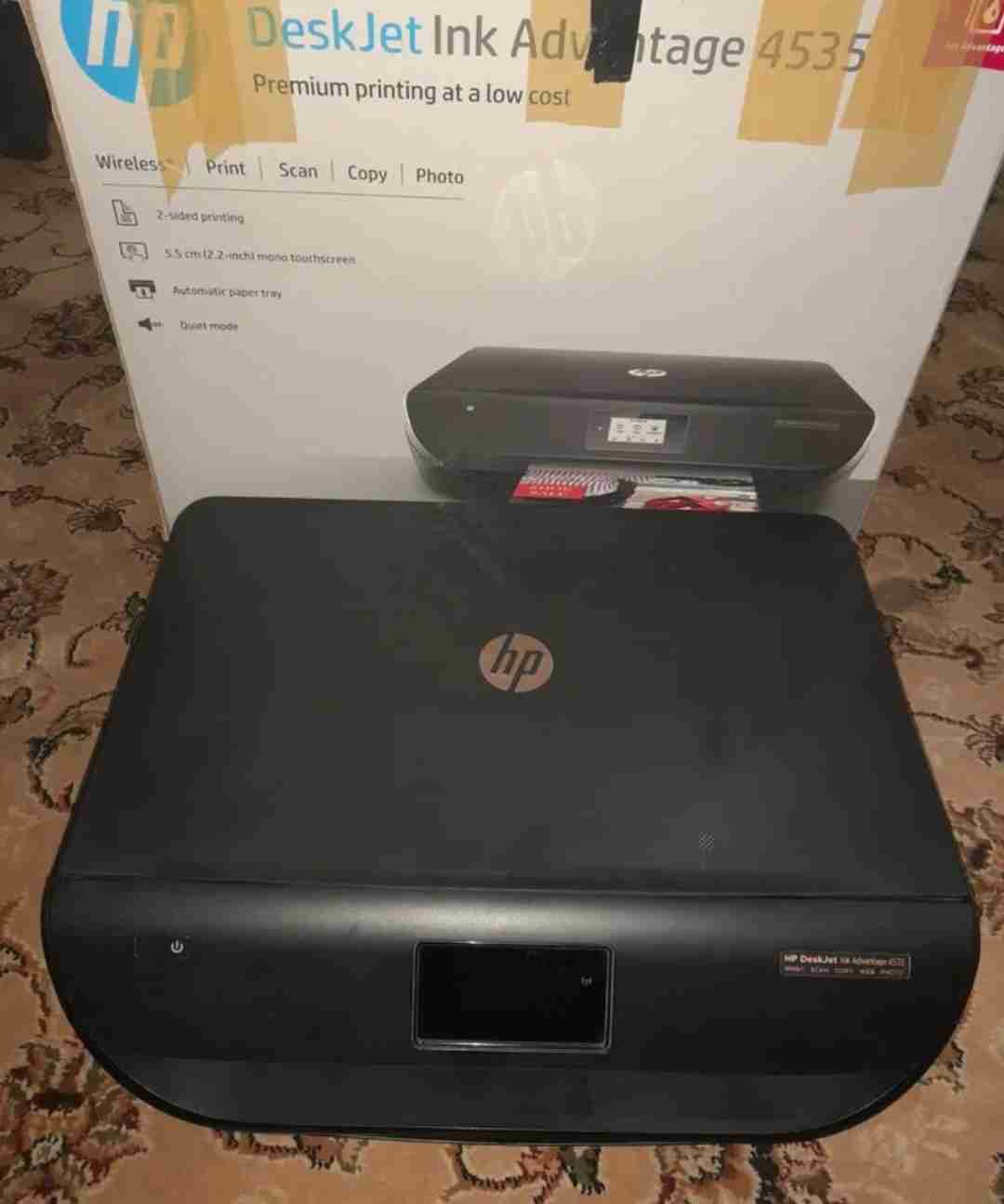 طابعة Hp deskjet ink advantage 4535 استعمال خفيف جدا بحاله ممتازه