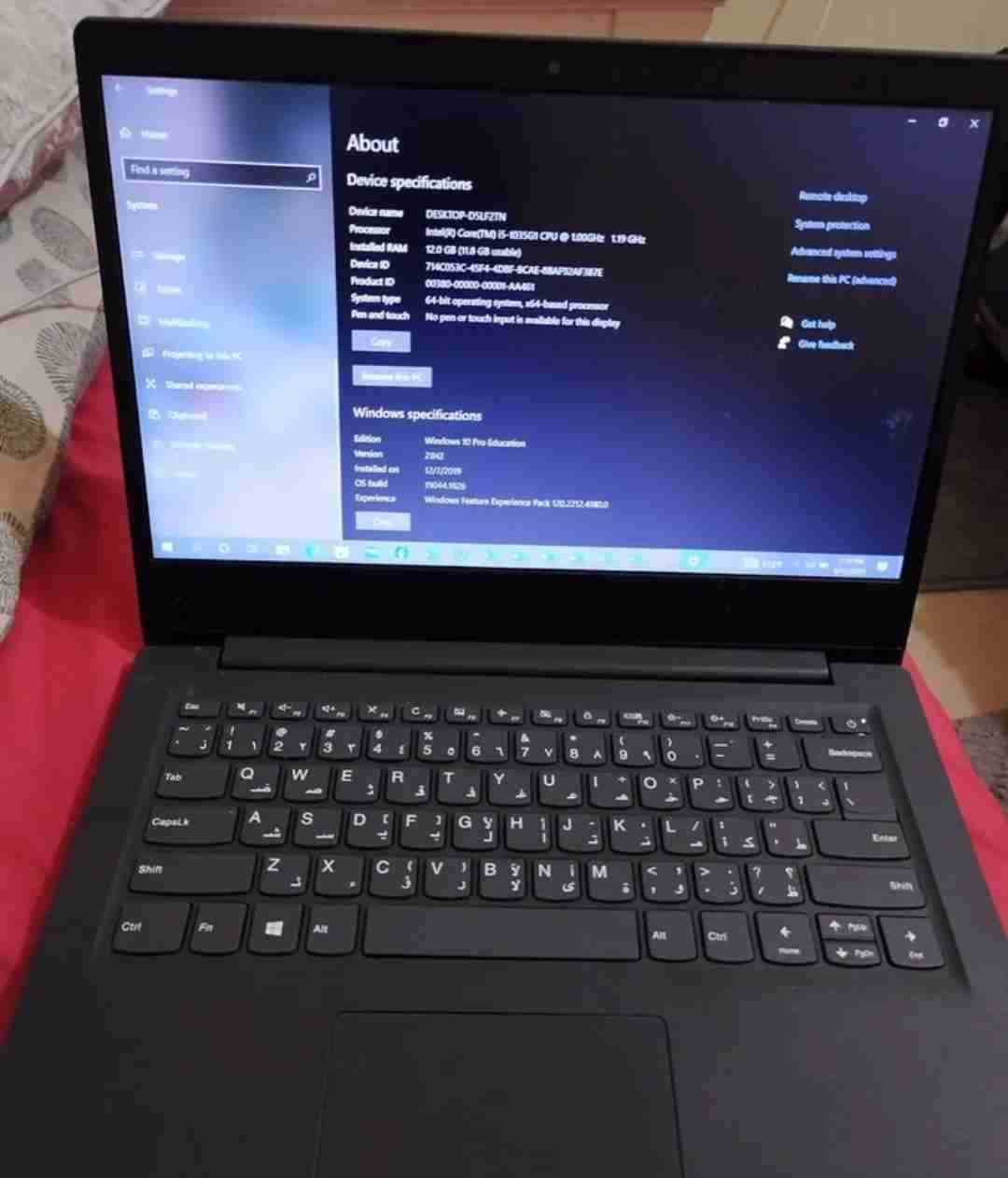 Lenovo laptop core i5 12 gb ram 256 gb ssd