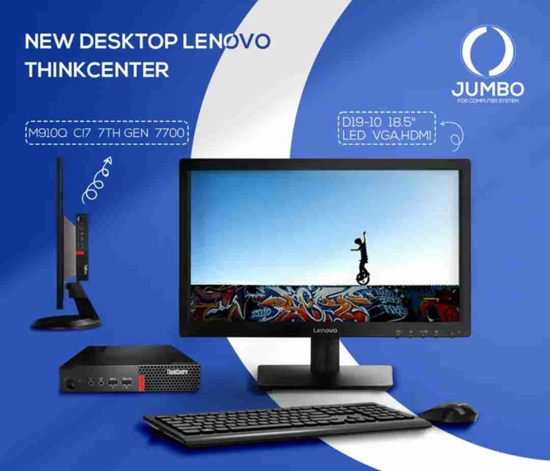 NEW DESKTOP LENOVO - THINKCENTER M910Q قوة هائلة وأداء رائع في جهاز صغير الحجم