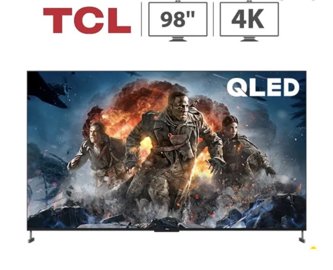 تلفزون ذكي أندرويد 4k QLED حجم 98 بوصة