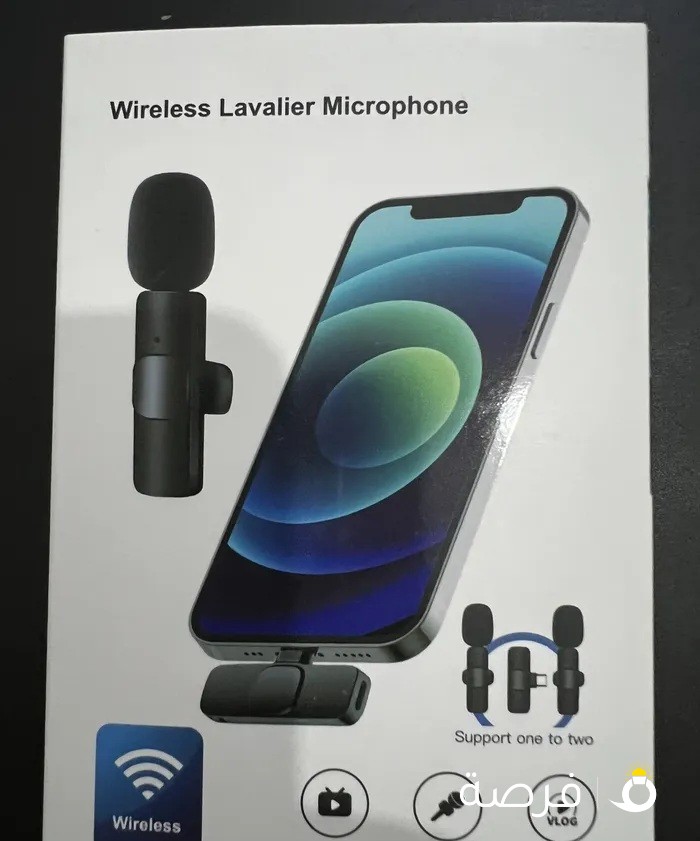 مايكروفوف لاسلكي للهواتف الاندررويد Lavalier Microphone