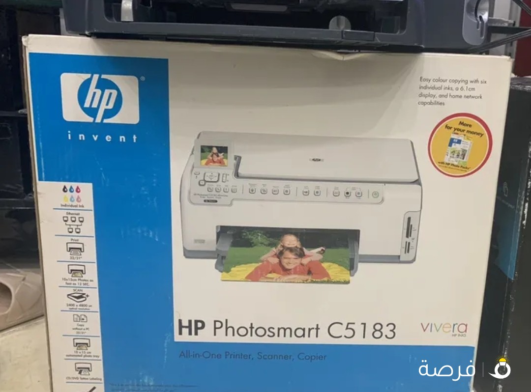 2 طابعة hp واحدة جديدة وواحدة مستعملة